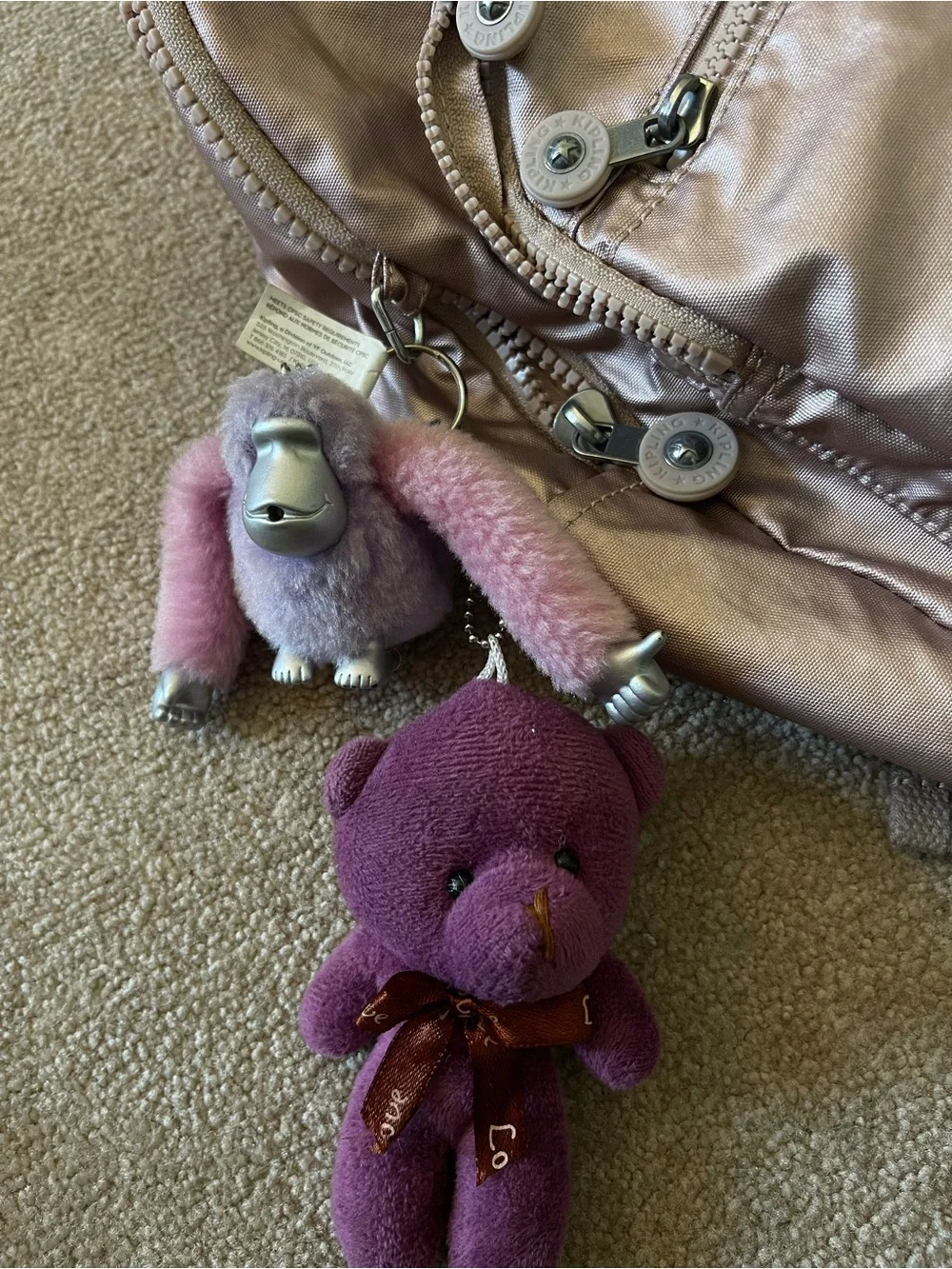 Kipling metallic rose