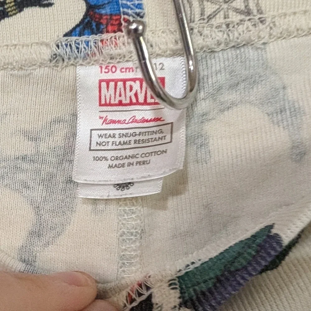 Hanna Andersson Marvel Avengers Pajamas Kids 12 Organic Cotton Holiday 80060 GW
