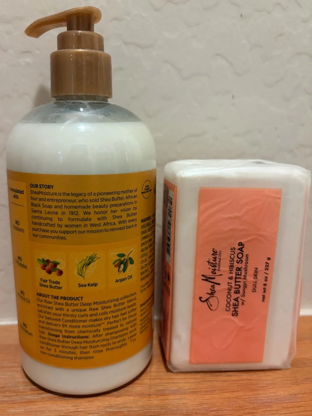 Shea Moisture Deep Moisturizing Conditioner & Shea Butter Soap - Yellow