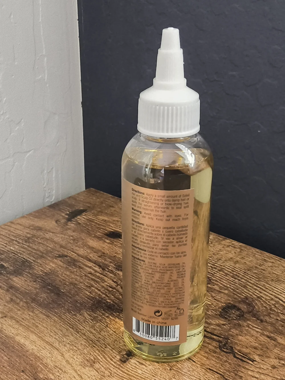 Soleil Scalp Revival Rosemary & Mint Hair Oil — Clear/Gold Bottle