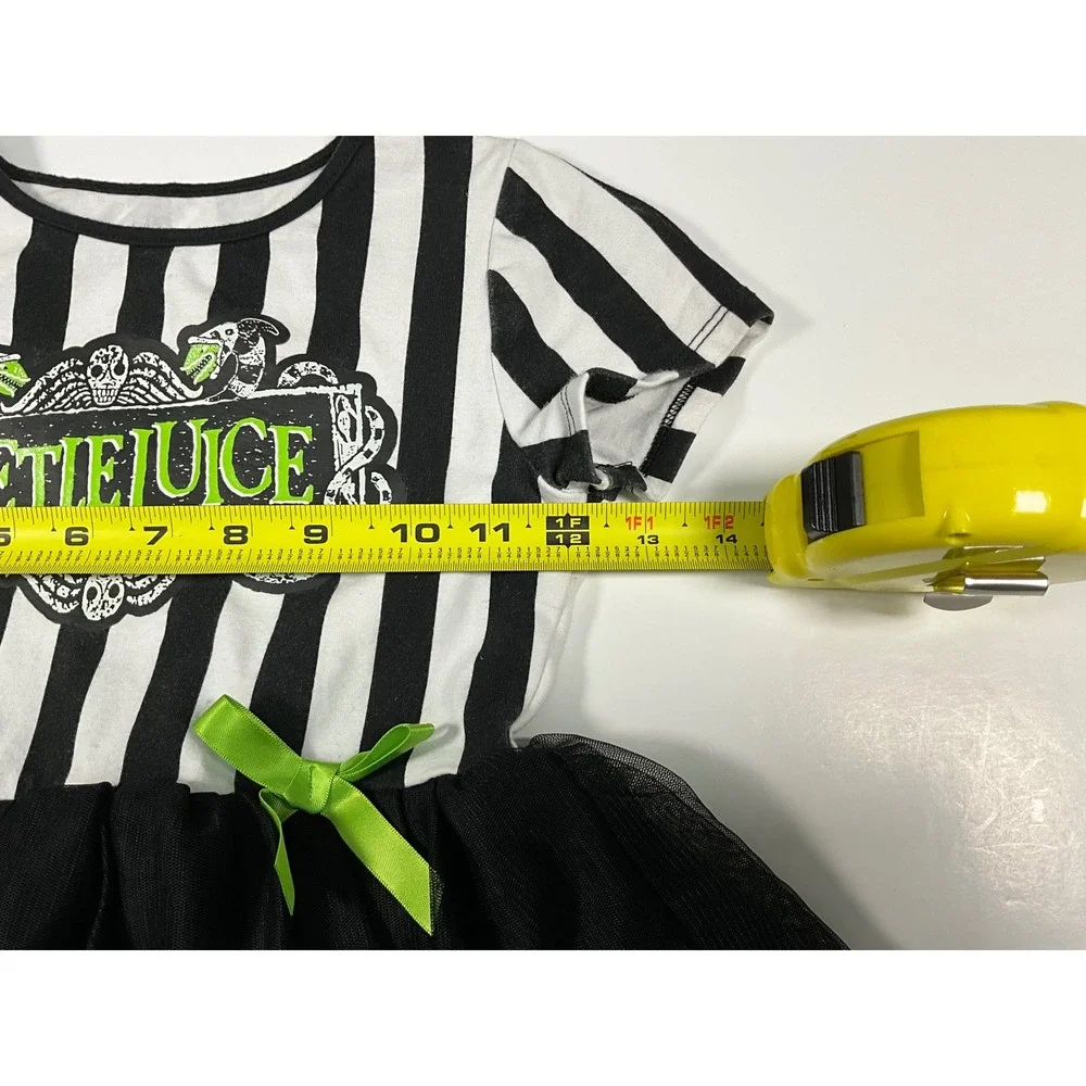 Warner Bros. Licensed Beetlejuice Girls Tutu Dress Size Medium (8) Halloween