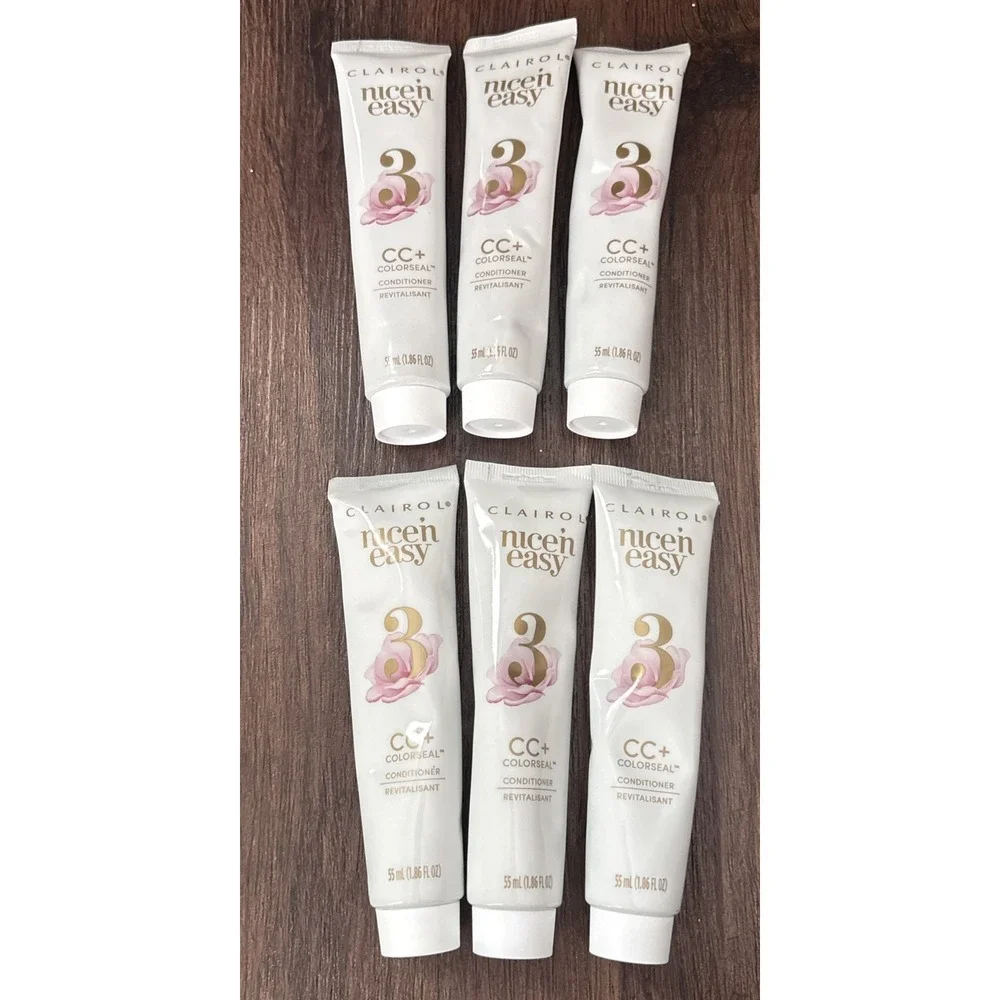 6 Tubes Clairol Nice N Easy CC + Colorseal Step 3 Conditioner 1.86 Fl Oz Each