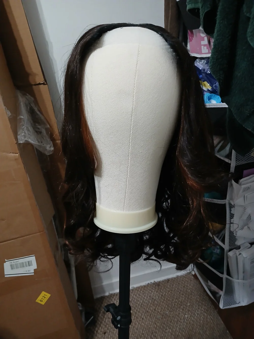 Beautiful Blowout Yaki Texture V Part Synthetic Wig With Highlights - Never Worn