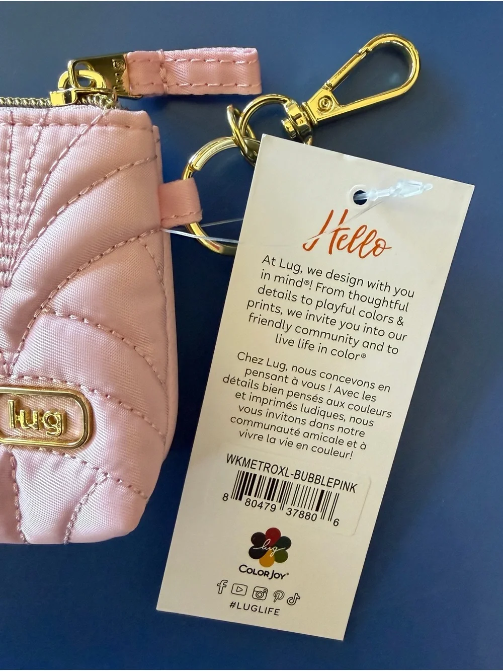 Wicked x Lug Super Metro XL Pouch in Bubble Pink NWT