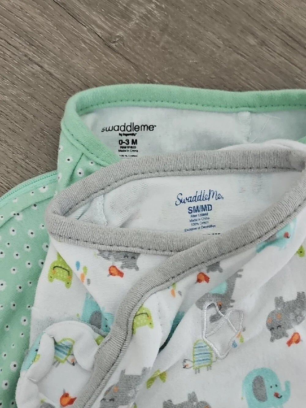 SwaddleMe two swaddles