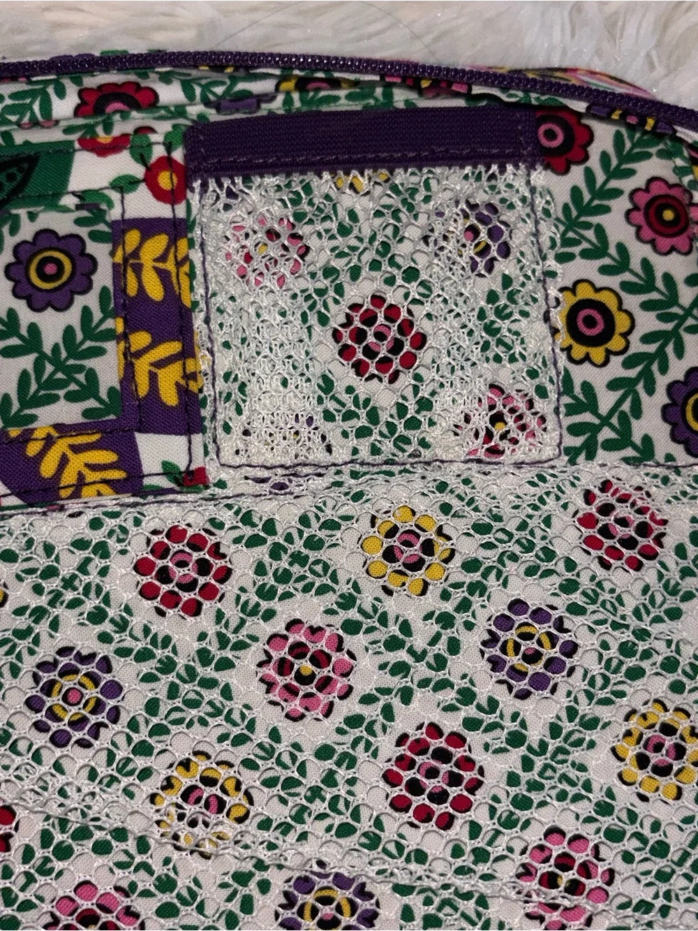 Vera Bradley quilted cosmetic