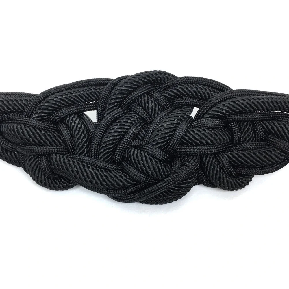 VINTAGE Belt Leather Shop Braided Woven Cord Boho 80s 90s Retro Western Festival