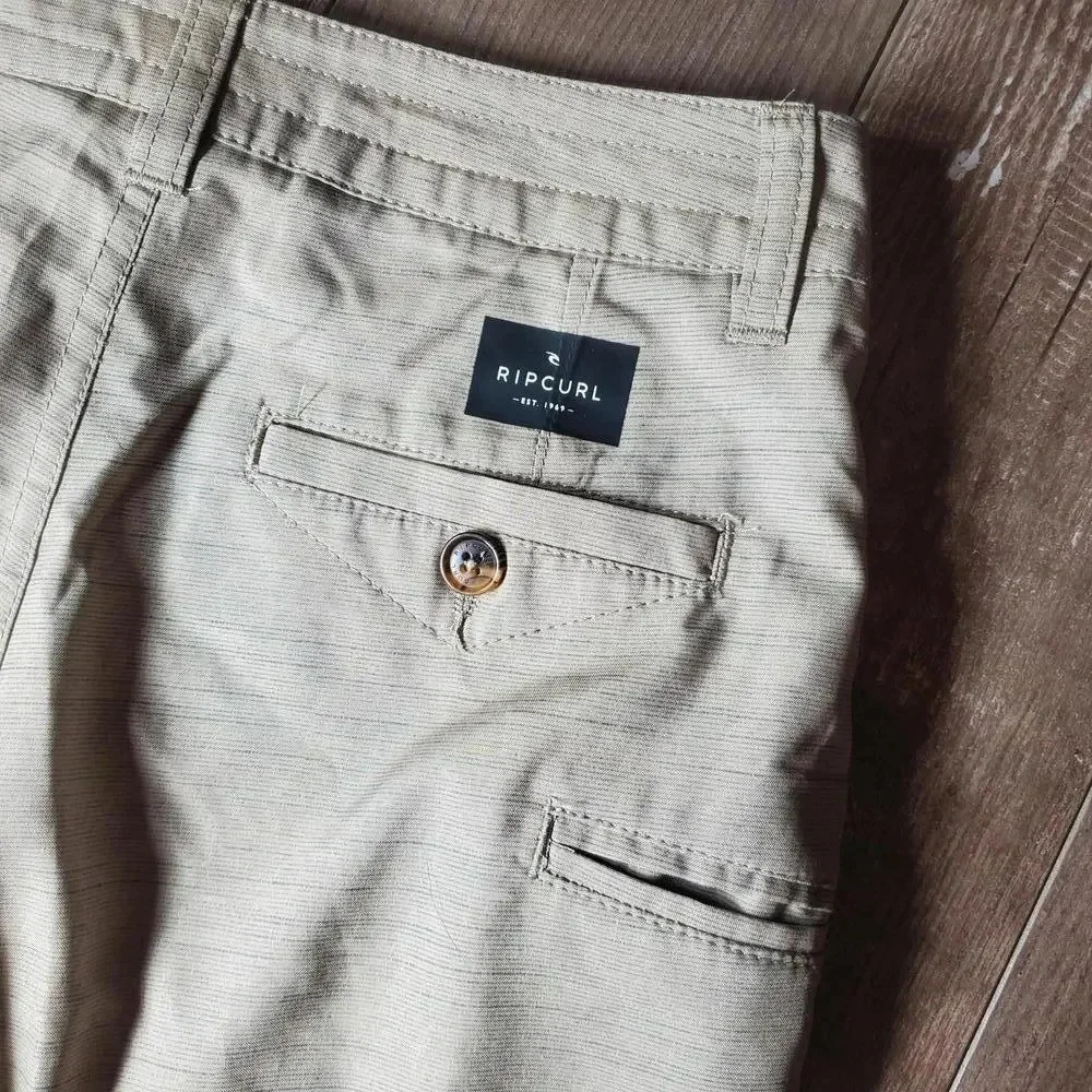Rip Curl Men's Size 24 Beige Board Shorts Swim Trunks 
