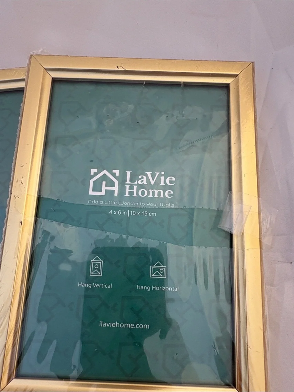 LaVie Home Gold Photo Frames New Old Stock In Plastic (Set of 6)