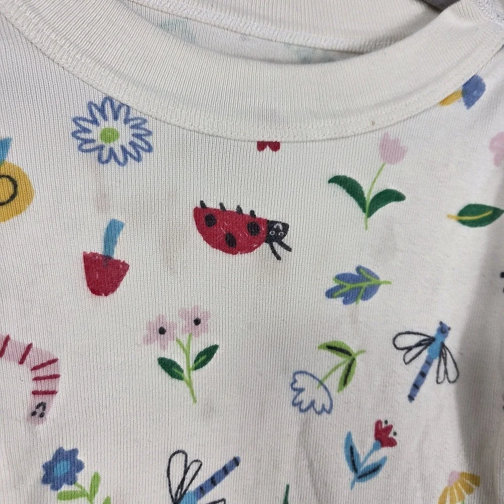 Hanna Andersson Organic Cotton Pajama Bundle Girls‎ 6-7 Unicorn Striped 5...