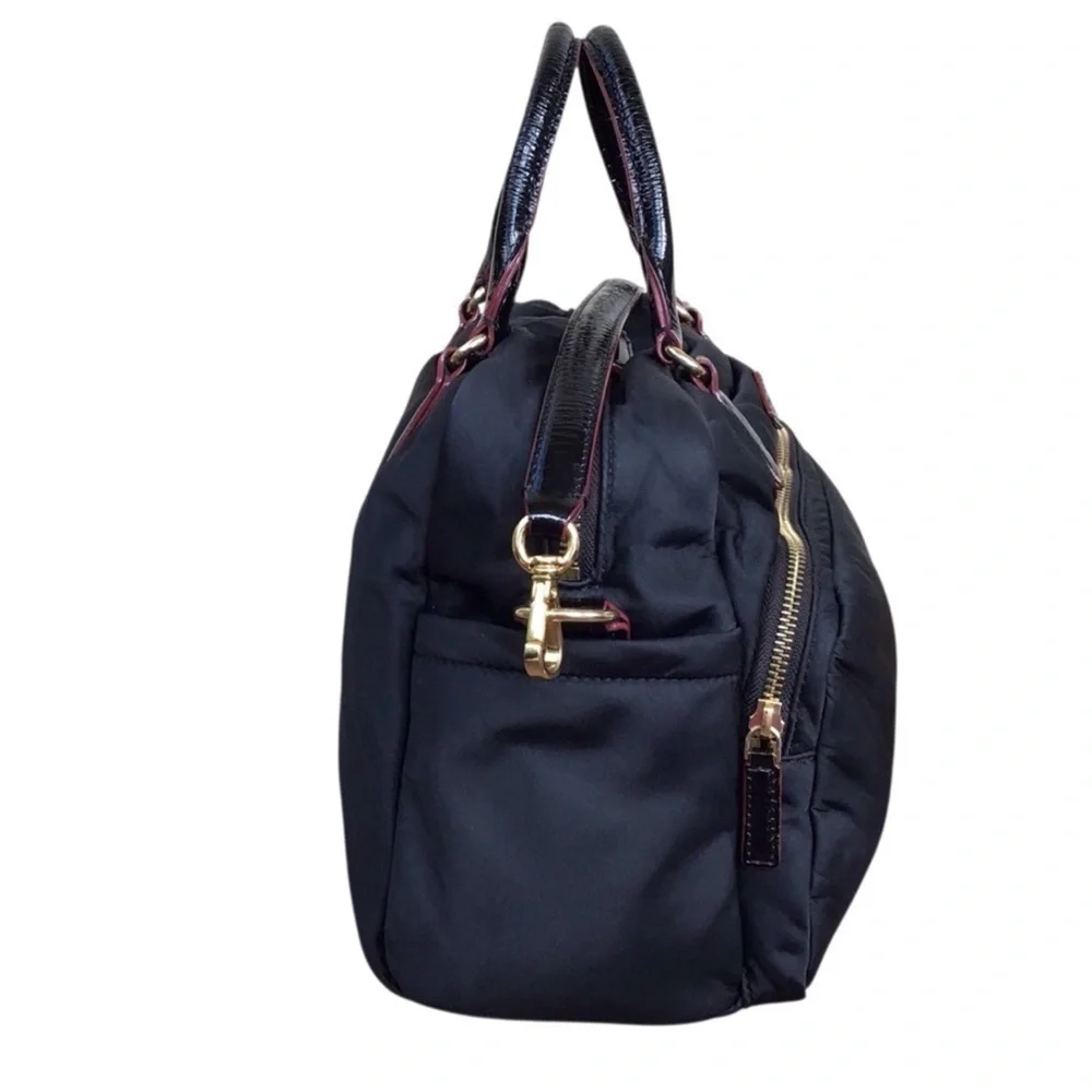 MZ Wallace Black Gramercy Satchel Crossbody Handbag