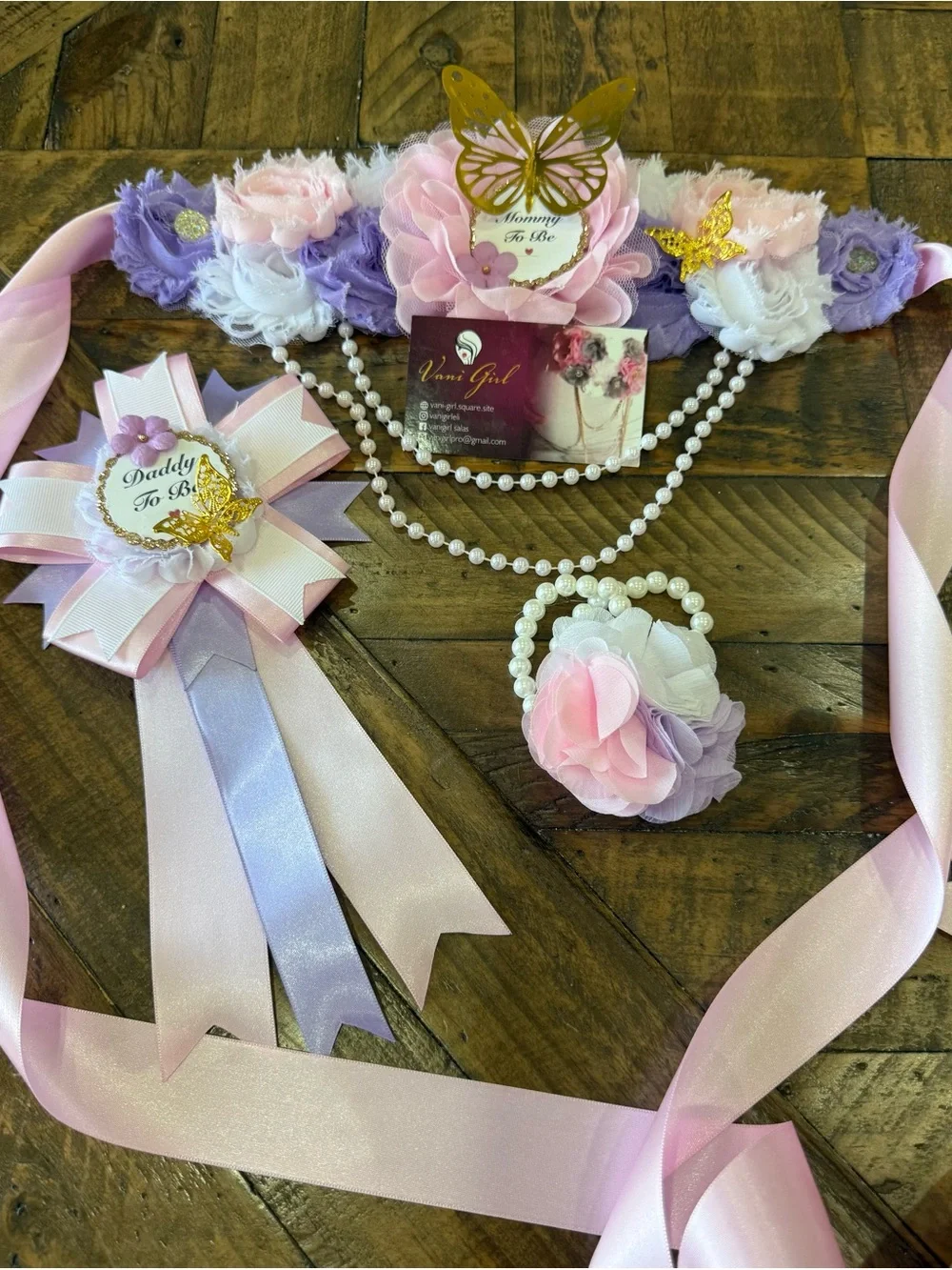 Handmade delicate pink