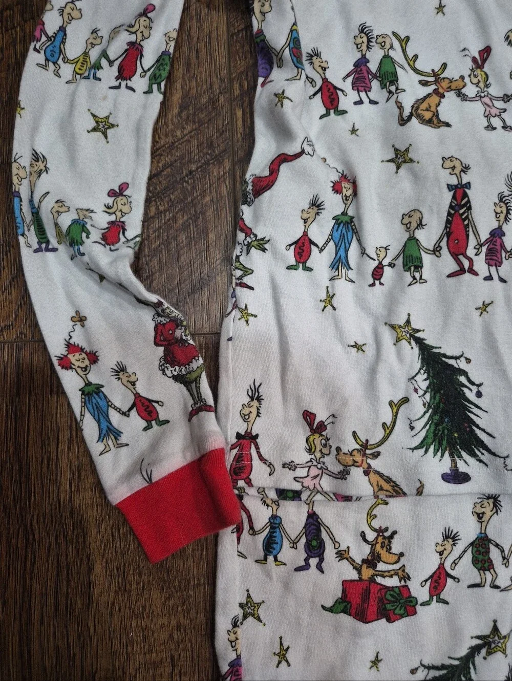 Dr. Seuss The Grinch Pottery Barn Teen Organic Cotton Pajamas Youth Size 14