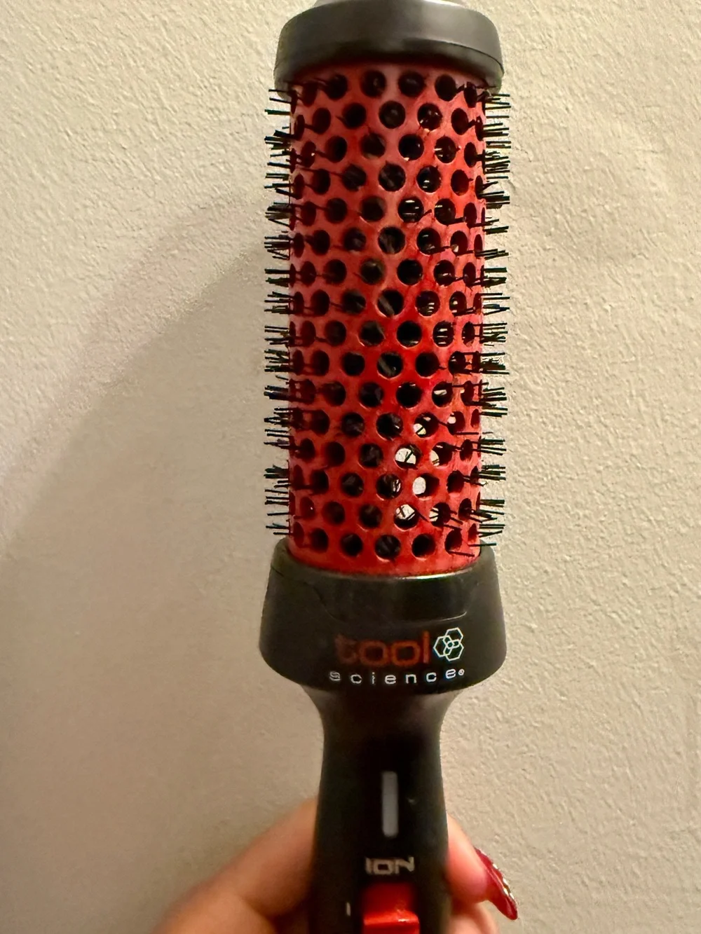 Red Ionic Round Brush Hair Styler