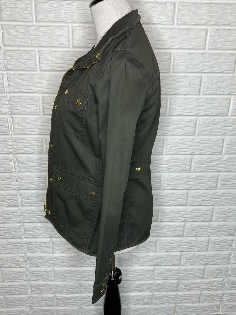 J CREW NWT Army Green Cotton Twill Field Jacket 27584 Size S