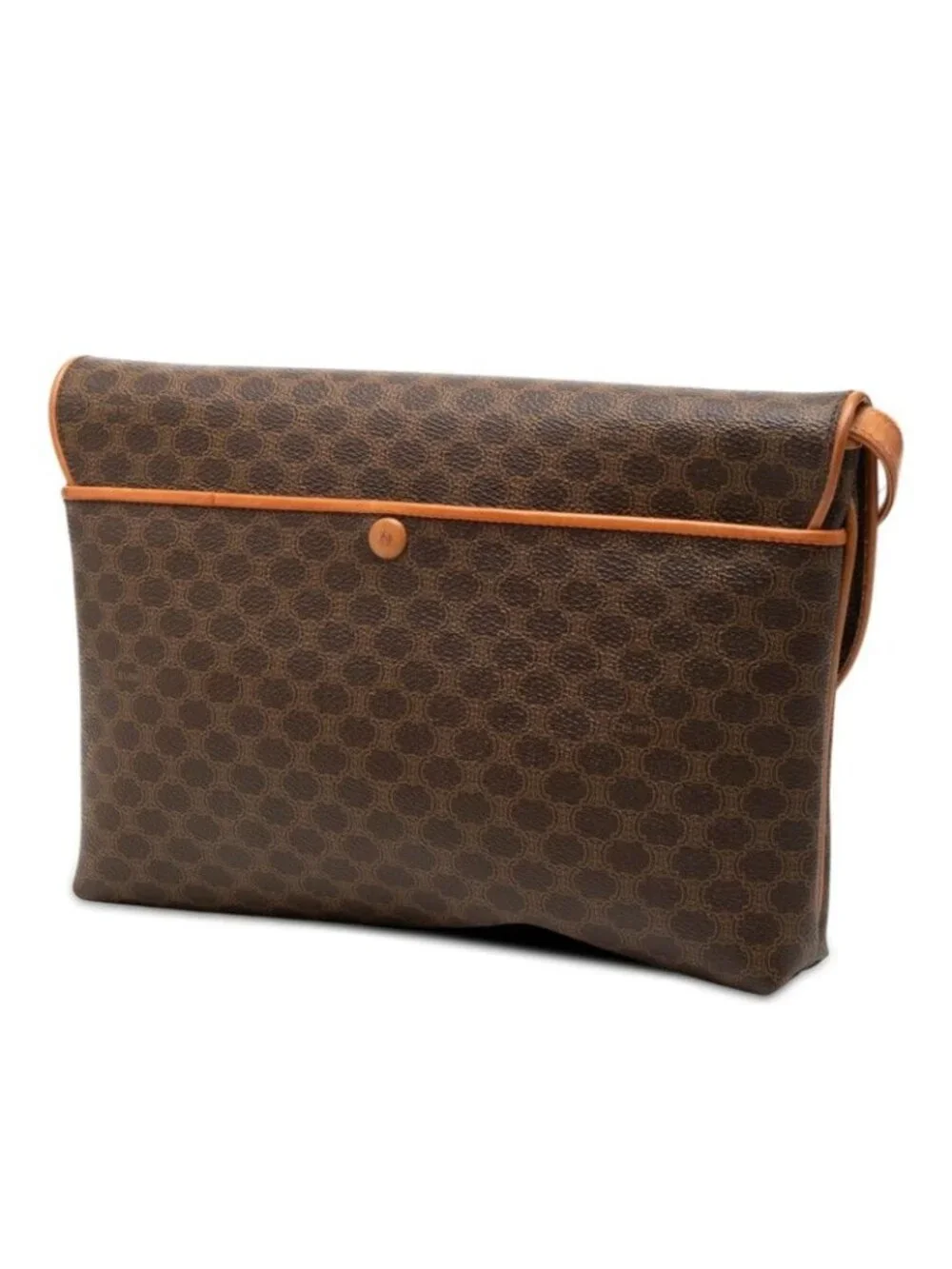 Celine Clutch 2-Way Brown Leather