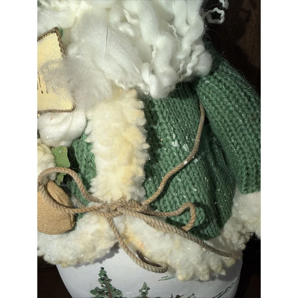 Vintage Folk Art Santa Claus Beanbag Doll 18
