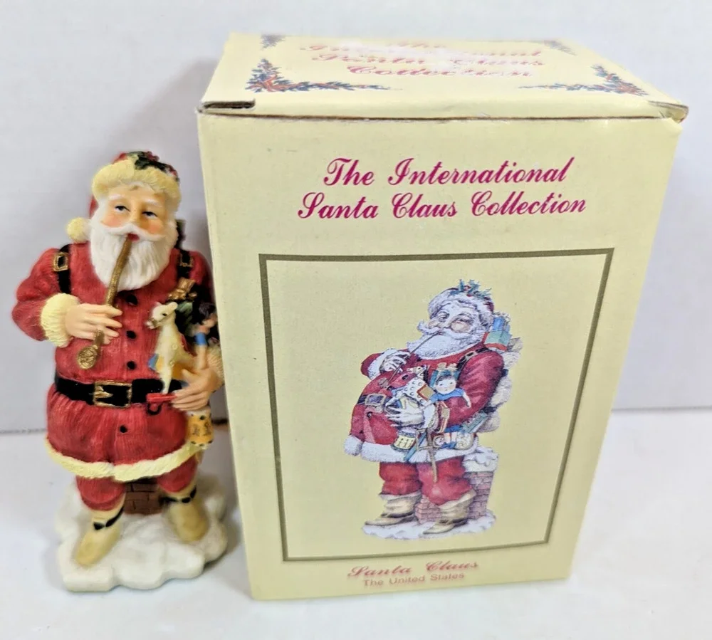 International Santa Claus Collection Figurine SC06 Santa Claus United States Vtg