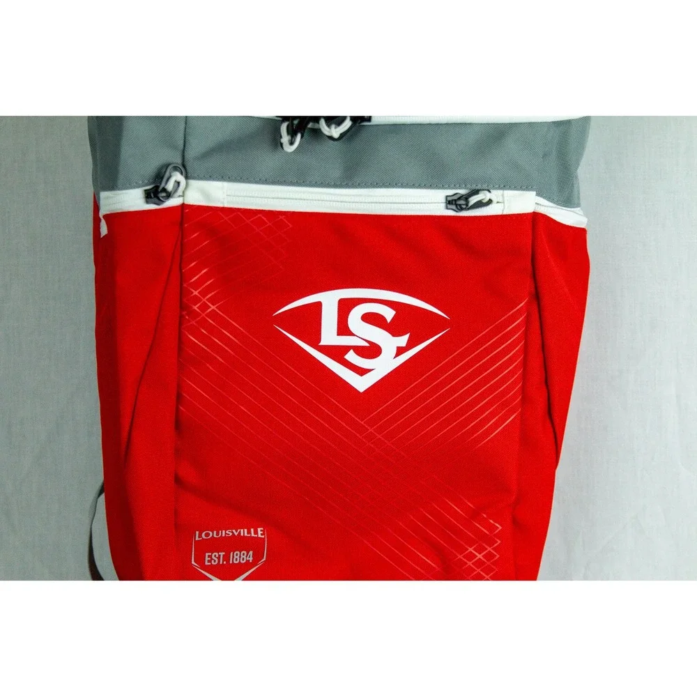 Louisville Slugger Powerized Stick Pack Baseball Softball Bat Bag Red Grey NEW