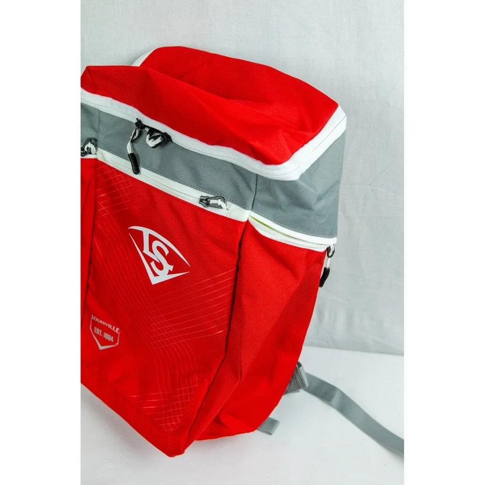 Louisville Slugger Powerized Stick Pack Baseball Softball Bat Bag Red Grey NEW