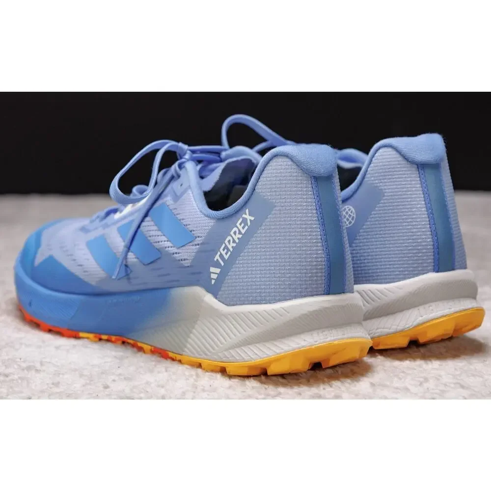 Adidas Terrex Agravic Flow 2 Low Blue Dawn Impact Orange Running Shoes Mens 11