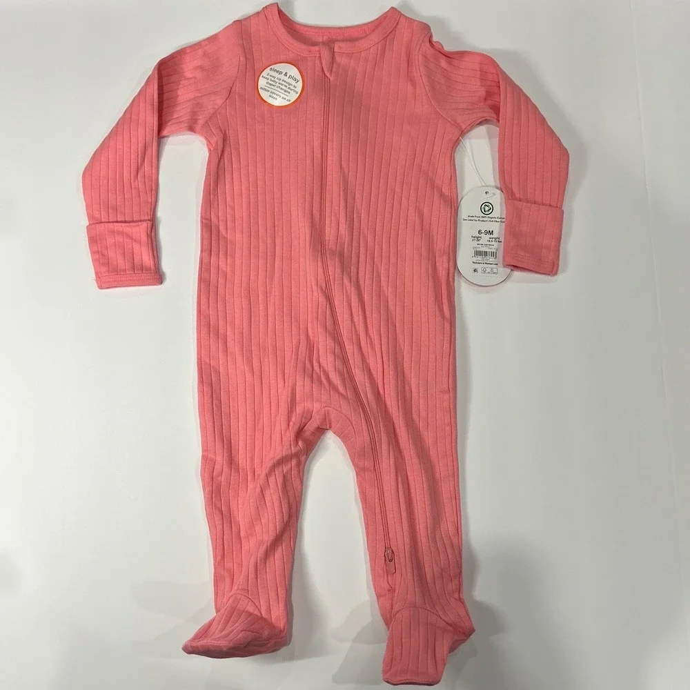 Modern Moments by Gerber Wonder Nation Sleeper Romper Pink Lilac Floral 6-9M 3Pk