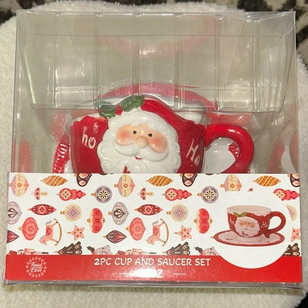 Santa Claus Cup and Saucer Set