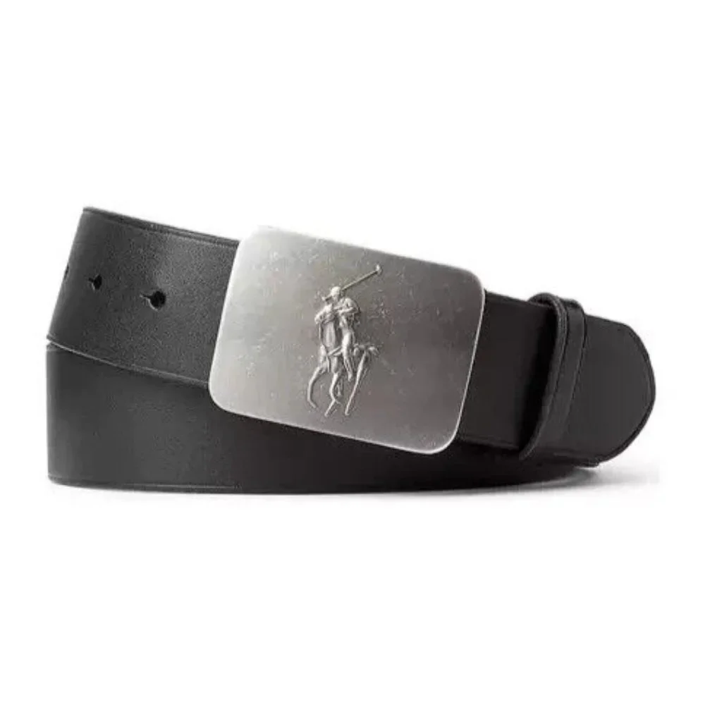 Polo Ralph Lauren Pony Plaque Leather Belt