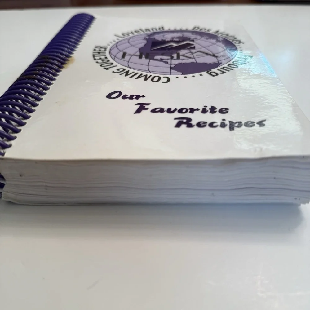 Loveland Fribourg Des Moines Iowa HESKA Coming Together Cookbook Spiral Bound