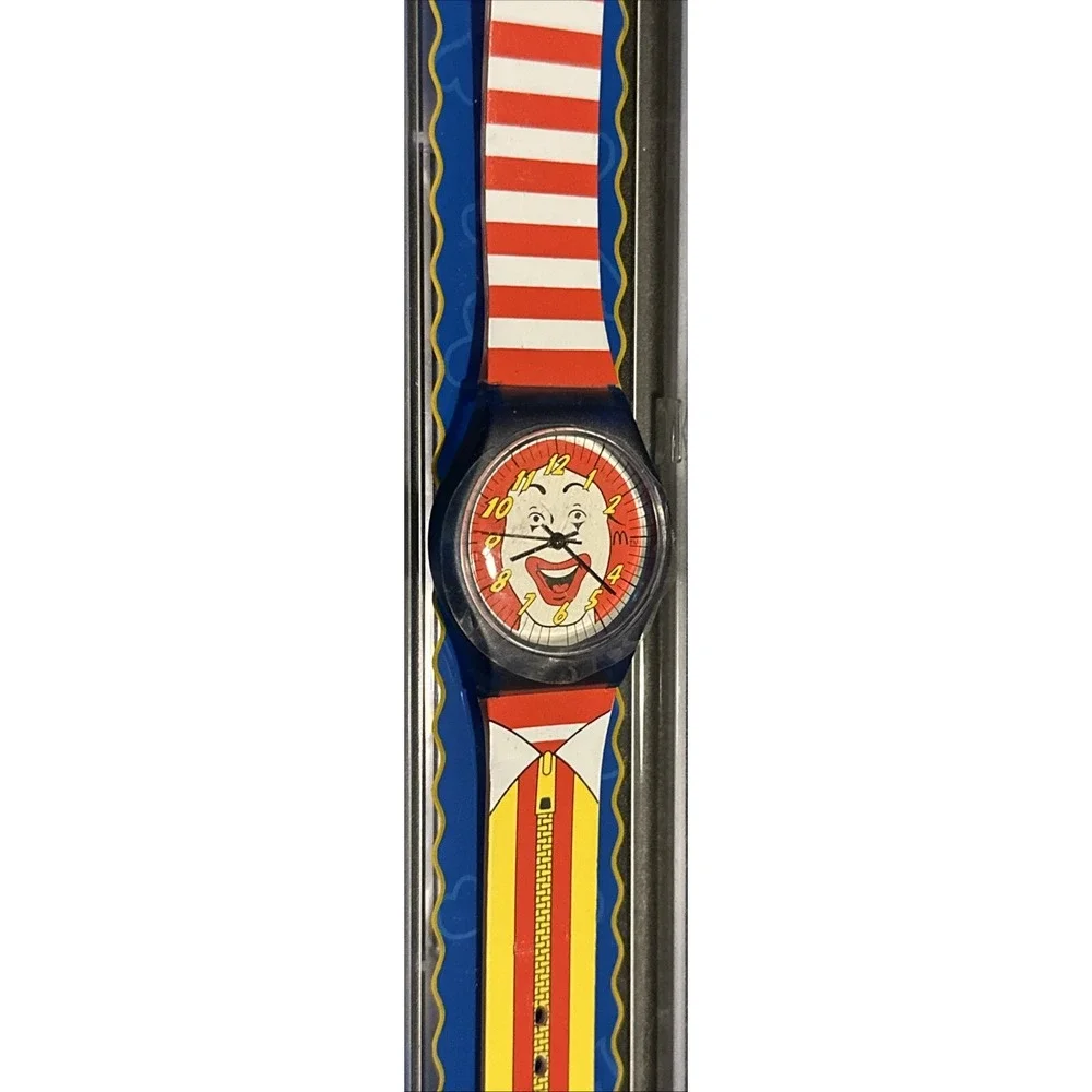 Vintage 1996 Ronald McDonald Wrist Watch‎ Kimberly Clark With Case NOS