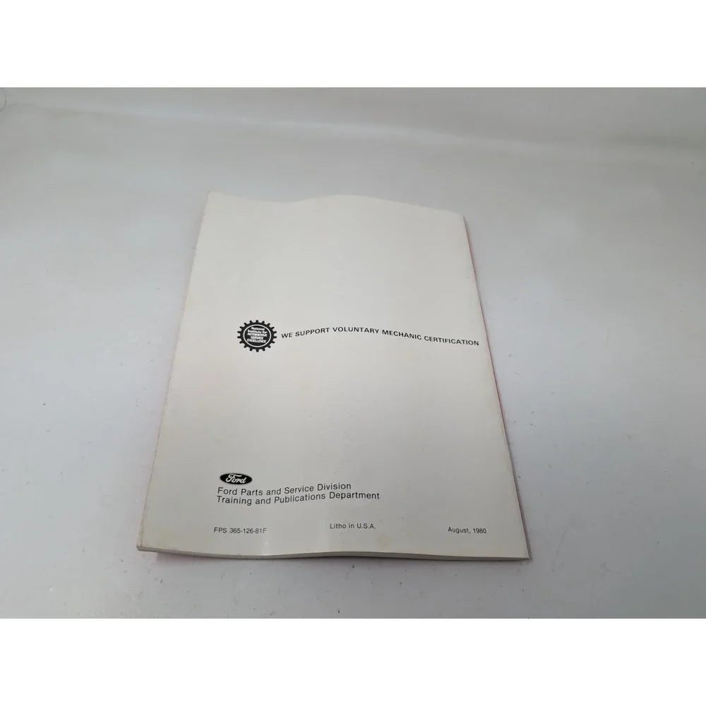 1981 Ford Lincoln Mercury Pre-Delivery Maintenance Lubrication‎ Shop Manual