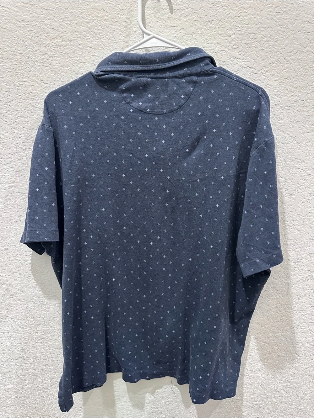 Polo‎ by Ralph Lauren Men’s Navy Blue Micro-Pattern Polo Shirt