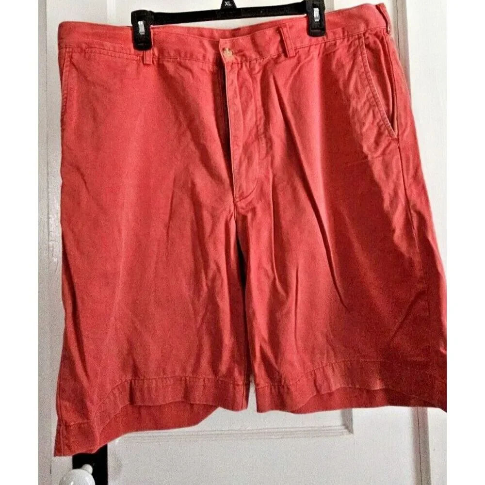 POLO  Ralph Lauren PONY men‎ Sz 40T shorts Salmon Pink flat front classic