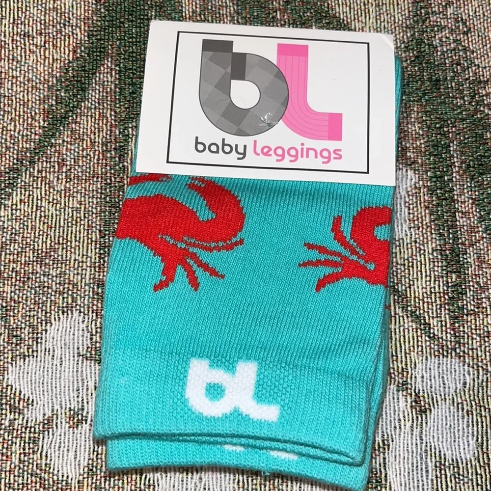 BL Baby Leggings 4 baby legs leggings: Seahawks, Superhero, Crabs, & Blue Argyle