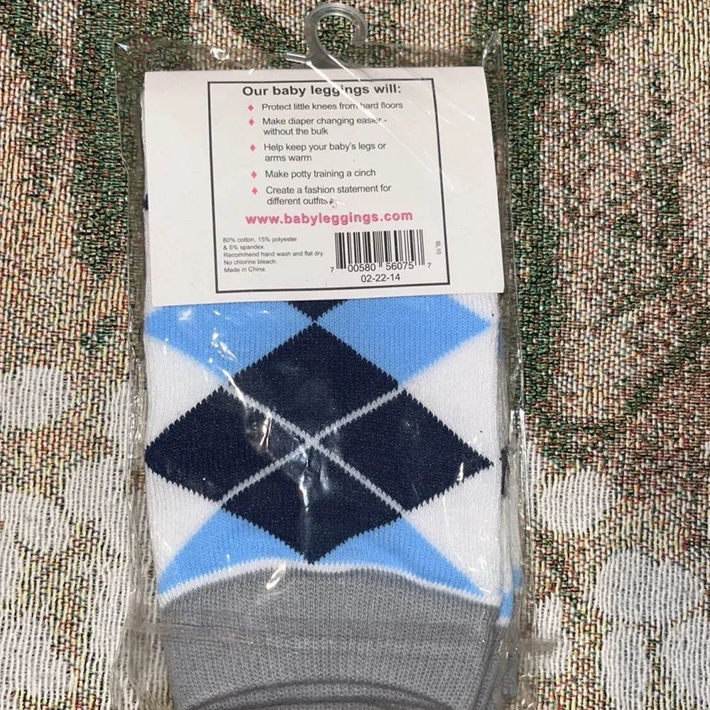 BL Baby Leggings 4 baby legs leggings: Seahawks, Superhero, Crabs, & Blue Argyle