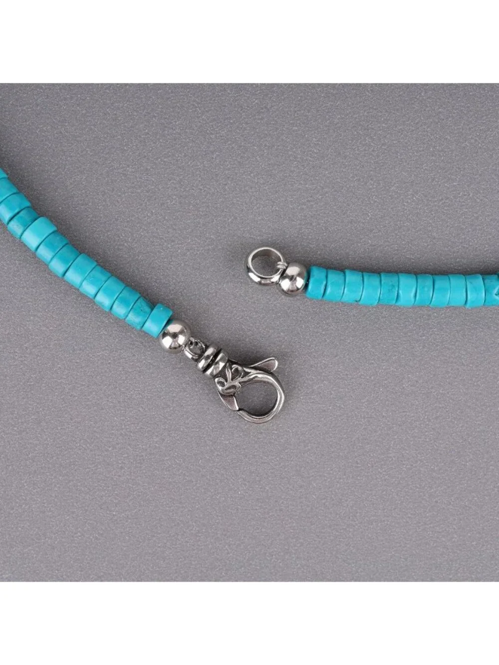 Men's Heishi Beaded Necklace, Crystal Jewelry for Men 20-26