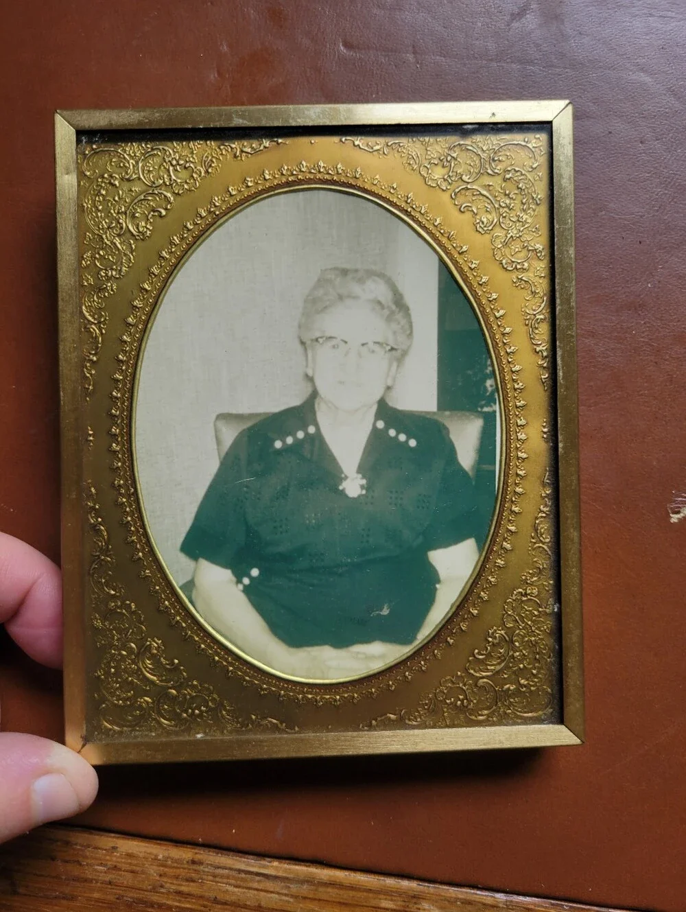 Vintage Gold Tone Metal Frame 5x4