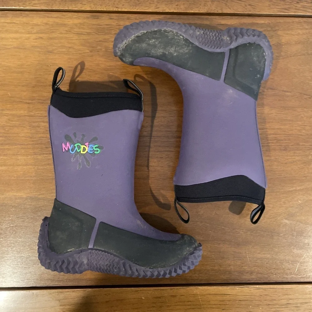 Muddies Wellies‎ Rain Boots Purple Size Kids 12 EU 29