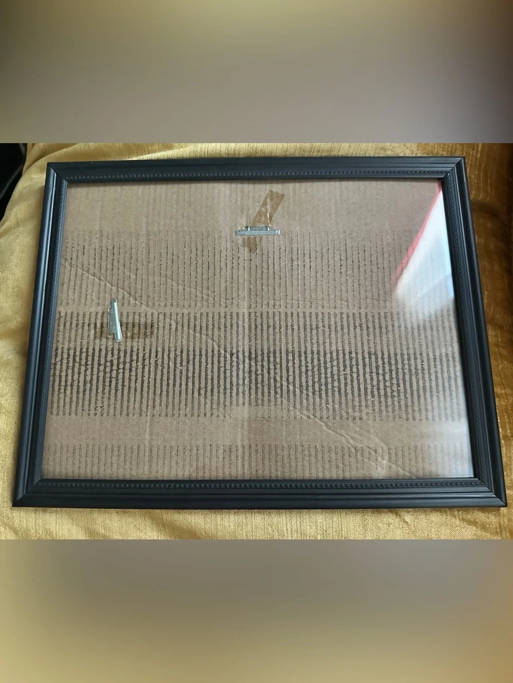 Black 8.5x11 Decorative Frame with Beaded Edge