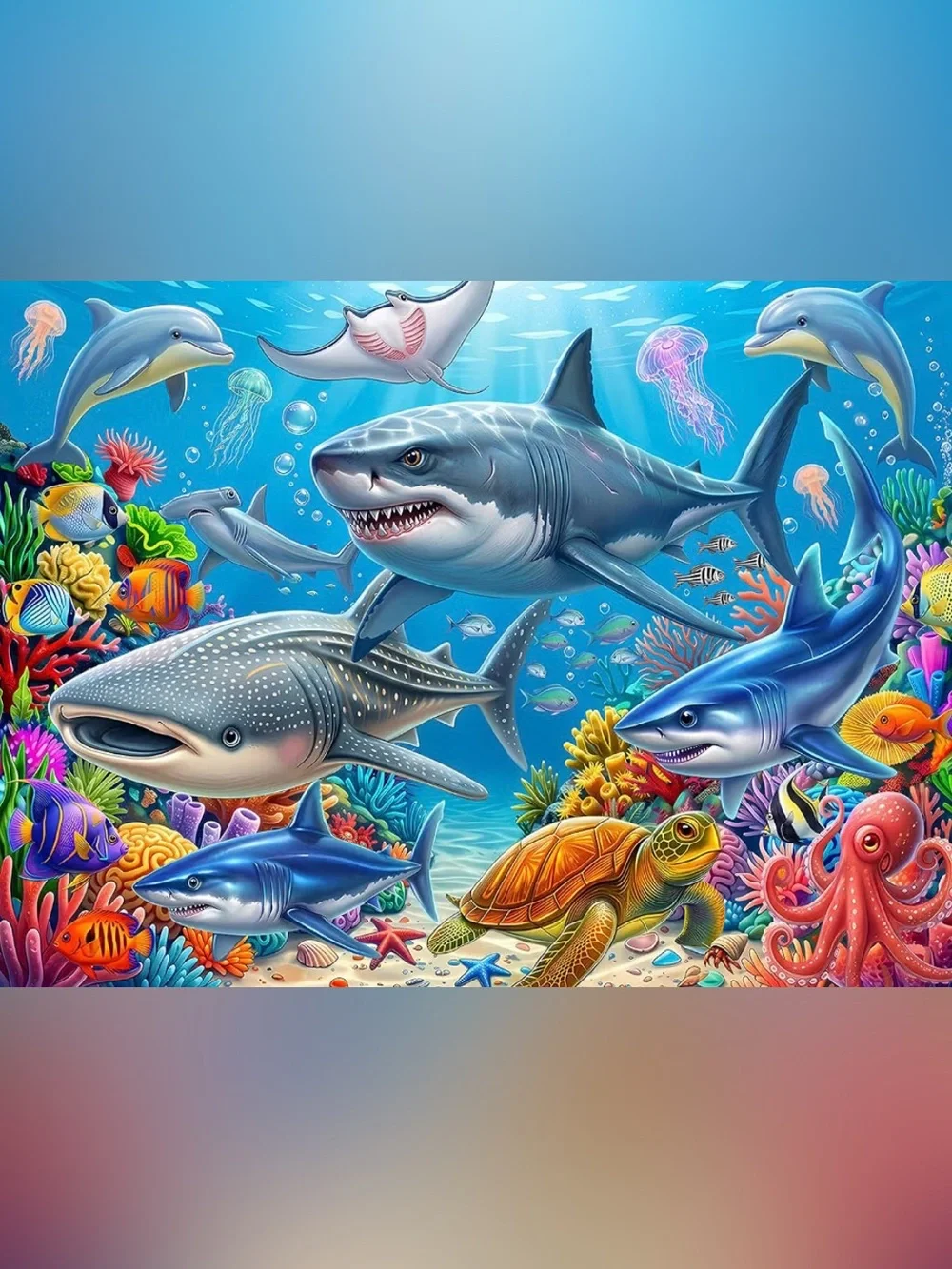 200 Pieces Ocean Animal Puzzle