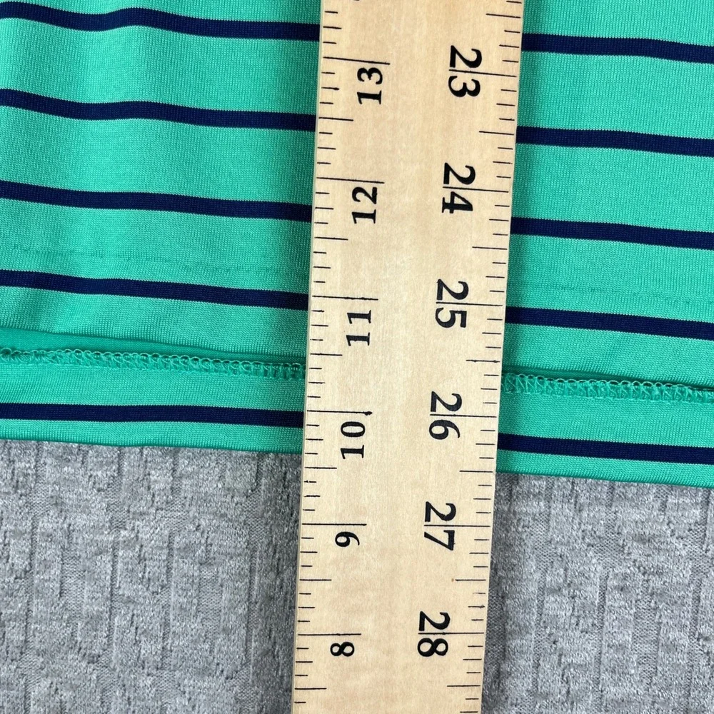Polo Ralph Lauren performance golf dress shirt Men L Striped Green outdoor sport