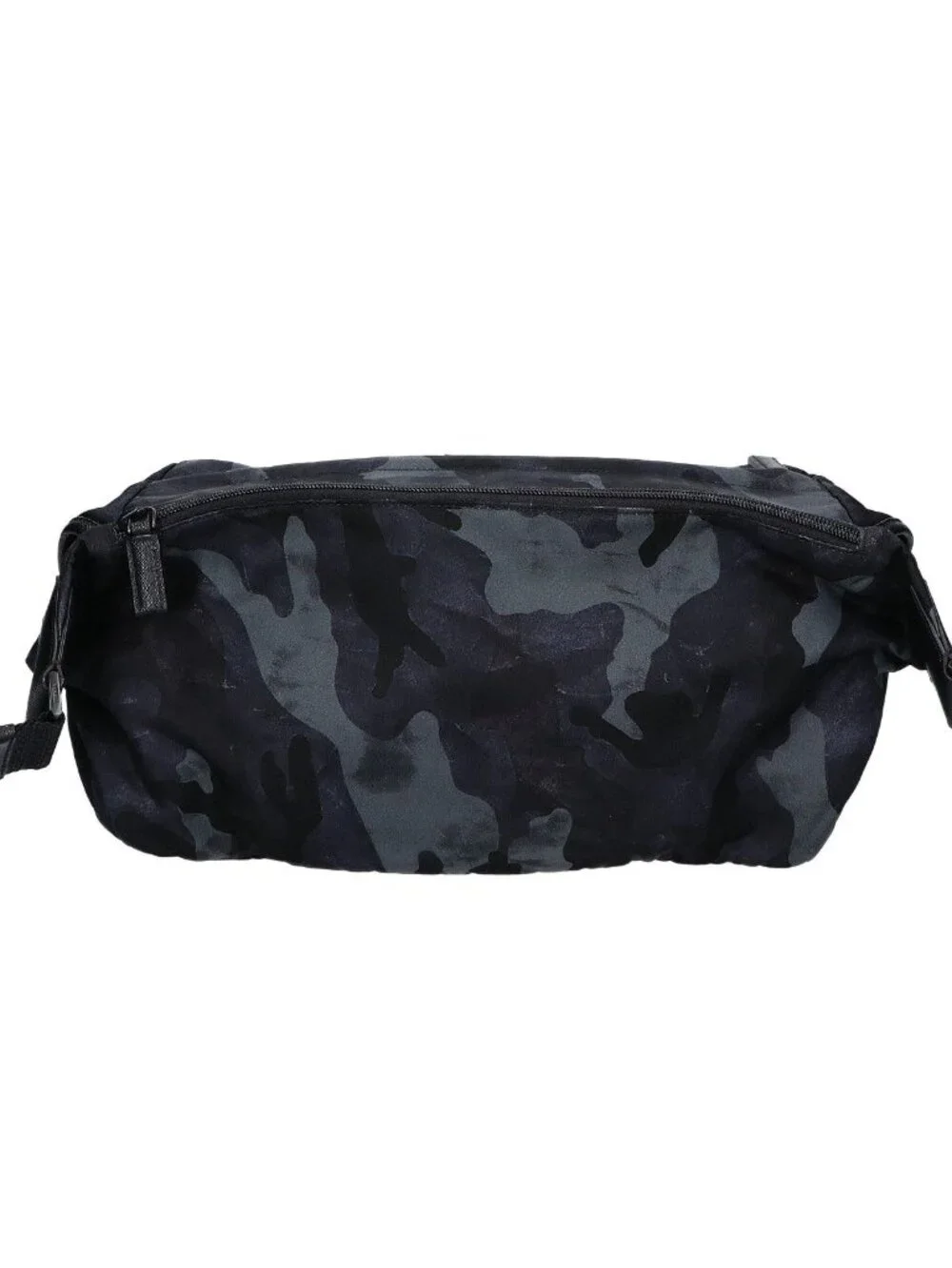 Prada 2 Nylon Camouflage Triangle Plate Messenger Bag