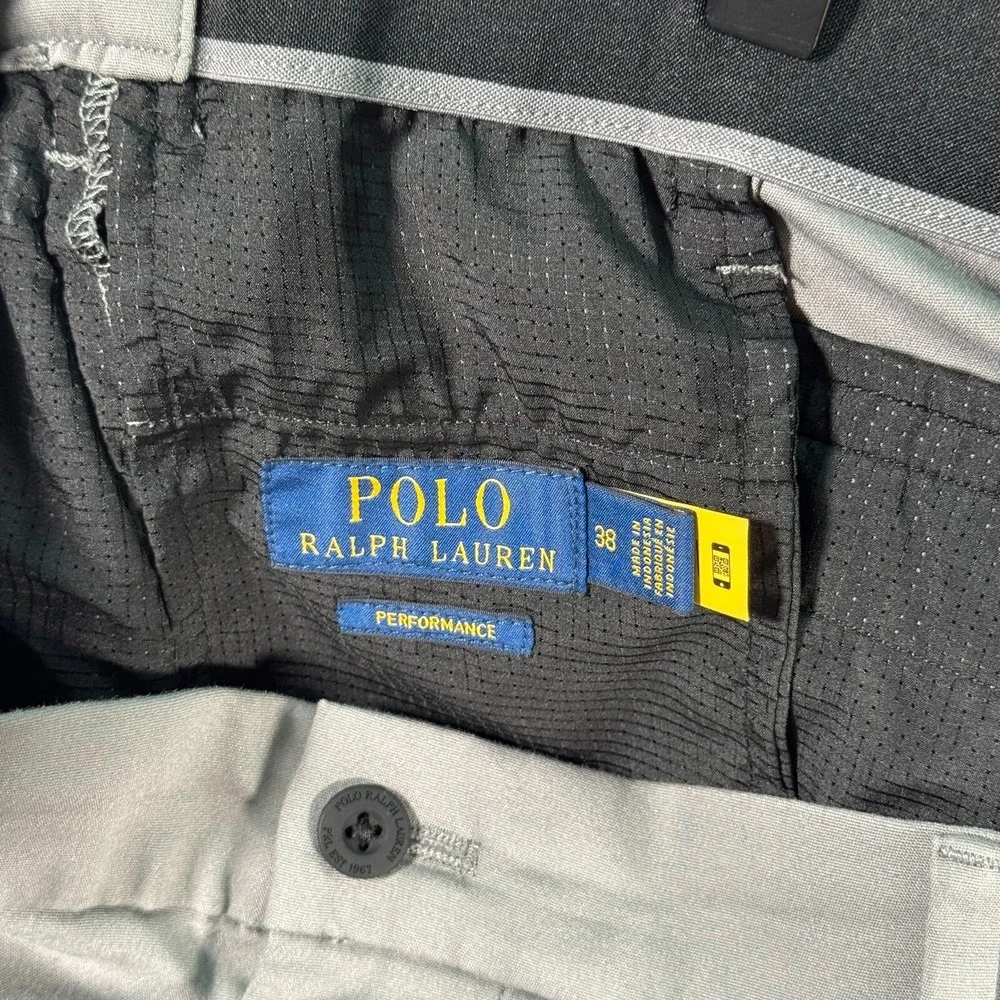 Polo Ralph Lauren Performance Chino Short Men 38 Gray Comfort Elastic Activewear