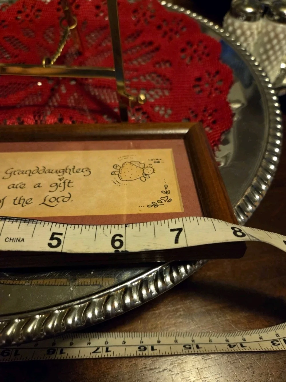 Framed Sentiment Plaque 