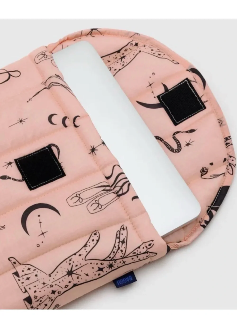 BAGGU Pink Celestial Print Padded Tablet Sleeve