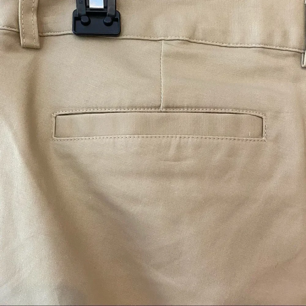 Michael Kors 6 Khaki Casual Workwear Cotton Trousers Tapered Pants
