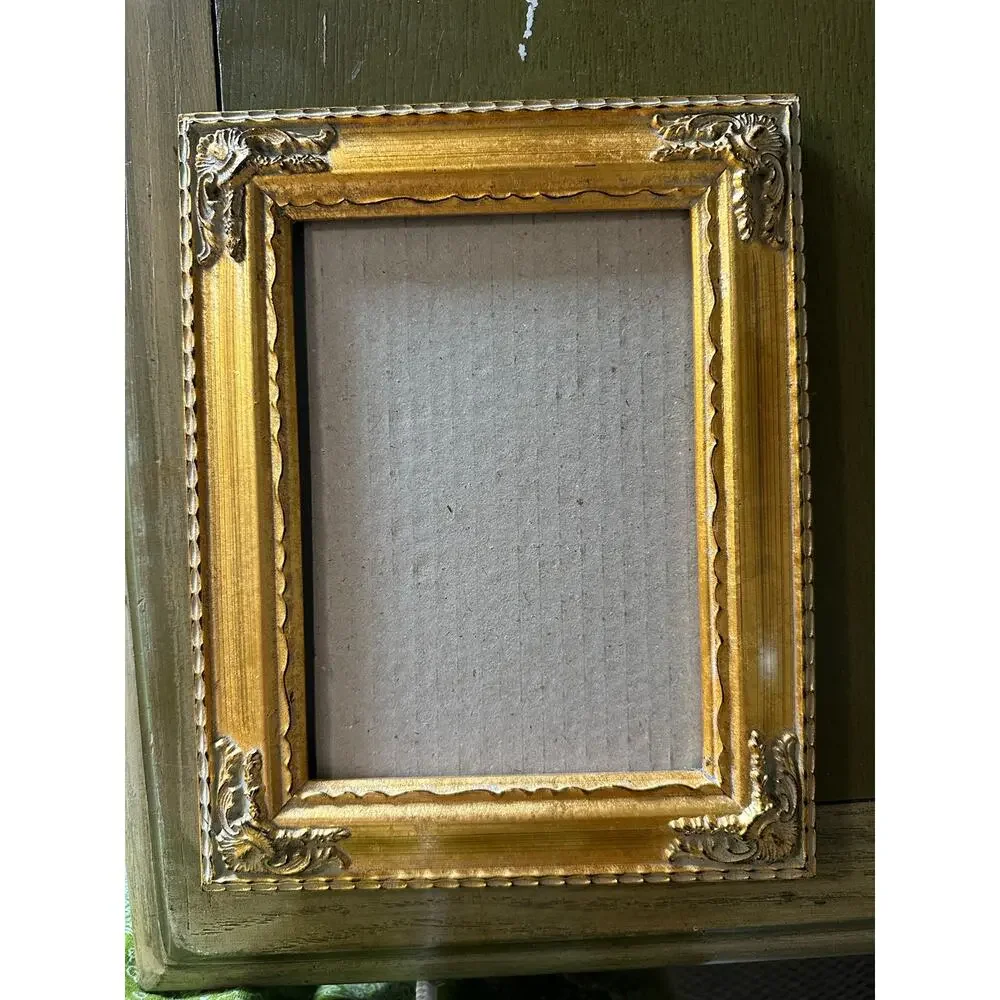 French baroque frame vintage 5x7 gold scrolling Victorian romantic home decor