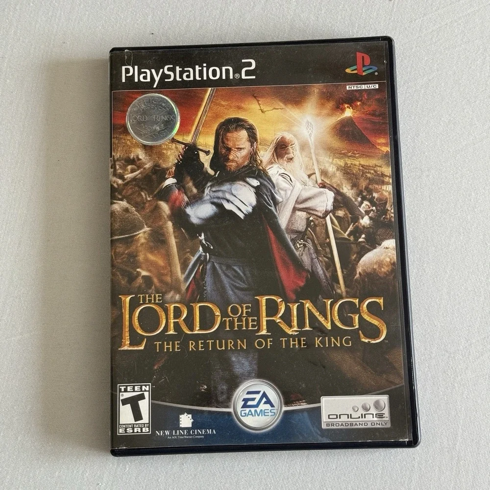 Lord of the Rings Return of the King Sony‎ Playstation 2 PS2 2003 CIB Video Game