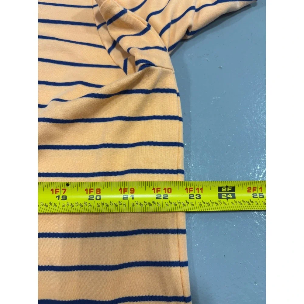 Polo Ralph Lauren Mens XL‎ Classic Fit Striped Short Sleeve Polo Shirt Orange