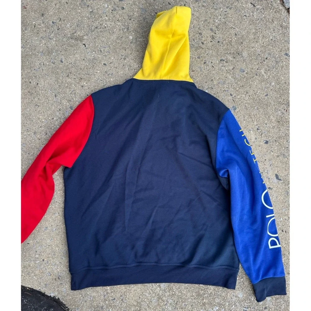 Polo Ralph‎ Lauren Polo Hi Tech Hoodie Men's XLarge Colorblock Sweatshirt